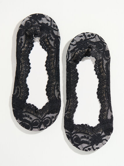 2-Pack No Show Socks with Lace Image 3