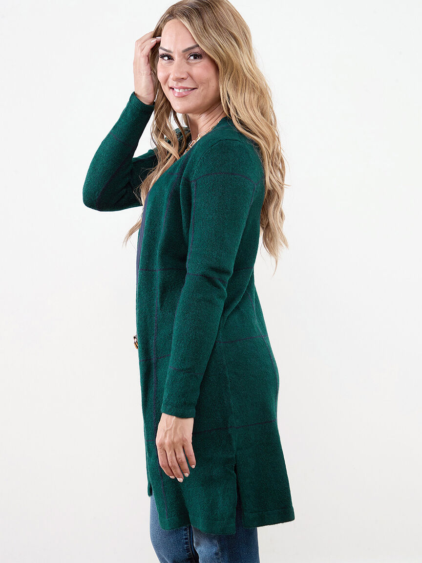 Petite Long Sleeve Open Front Cardigan Cleo 4000010578