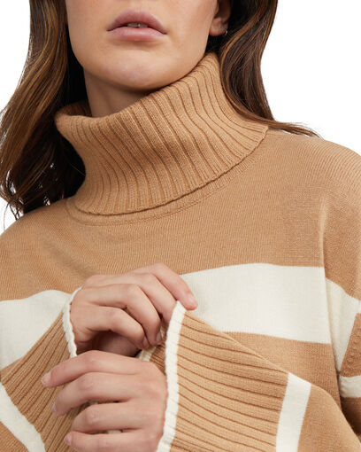 Wide-Sleeve Turtleneck Sweater by Laundry