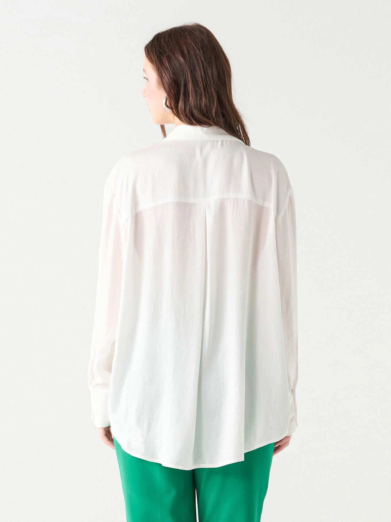 Long Sleeve Textured Blouse by Black Tape