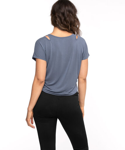 Ruched Front Cutout Active Top Image 4