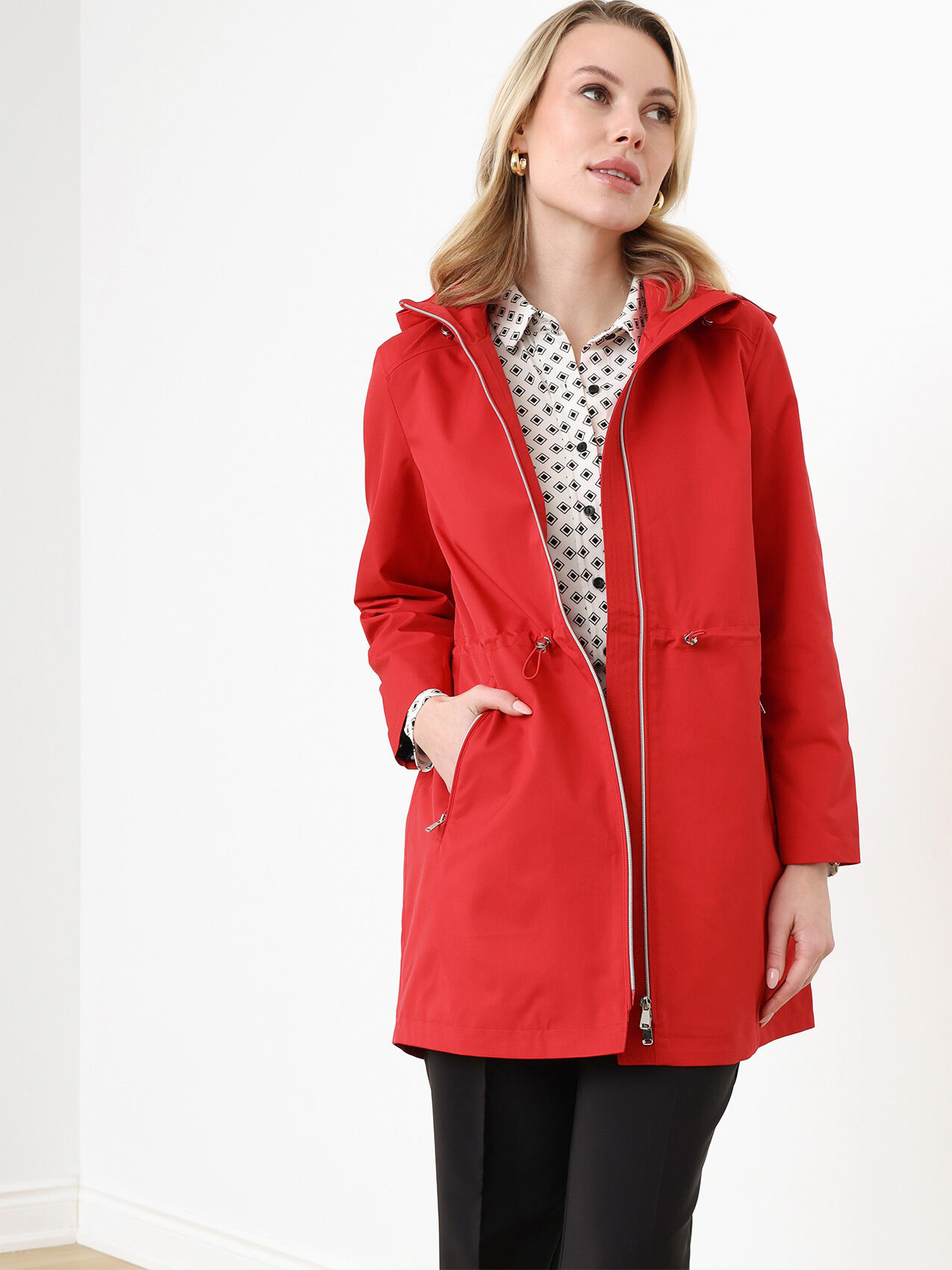 Petite Anorak Coat with Removable Hood Cleo 4000009335