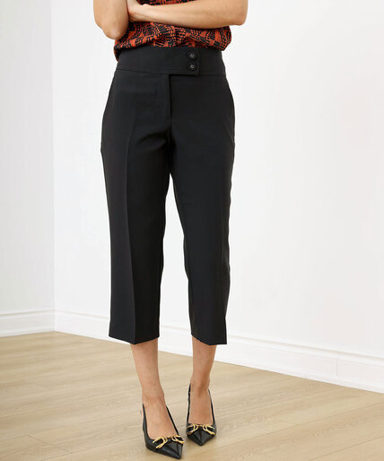 2-Button Straight Crop Pant Image 1