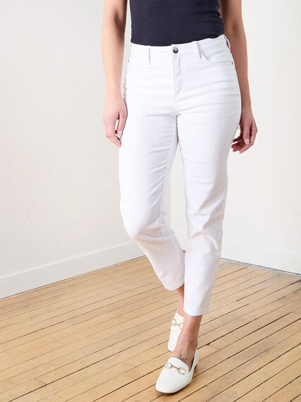 Lilly Slim White Ankle Jeans Image 1