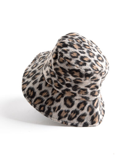 Leopard Felt Bucket Hat Image 3