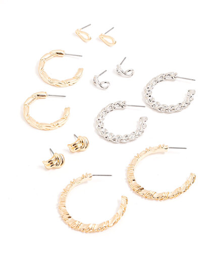 Gold & Silver 6-Pack Earring Set Image 1