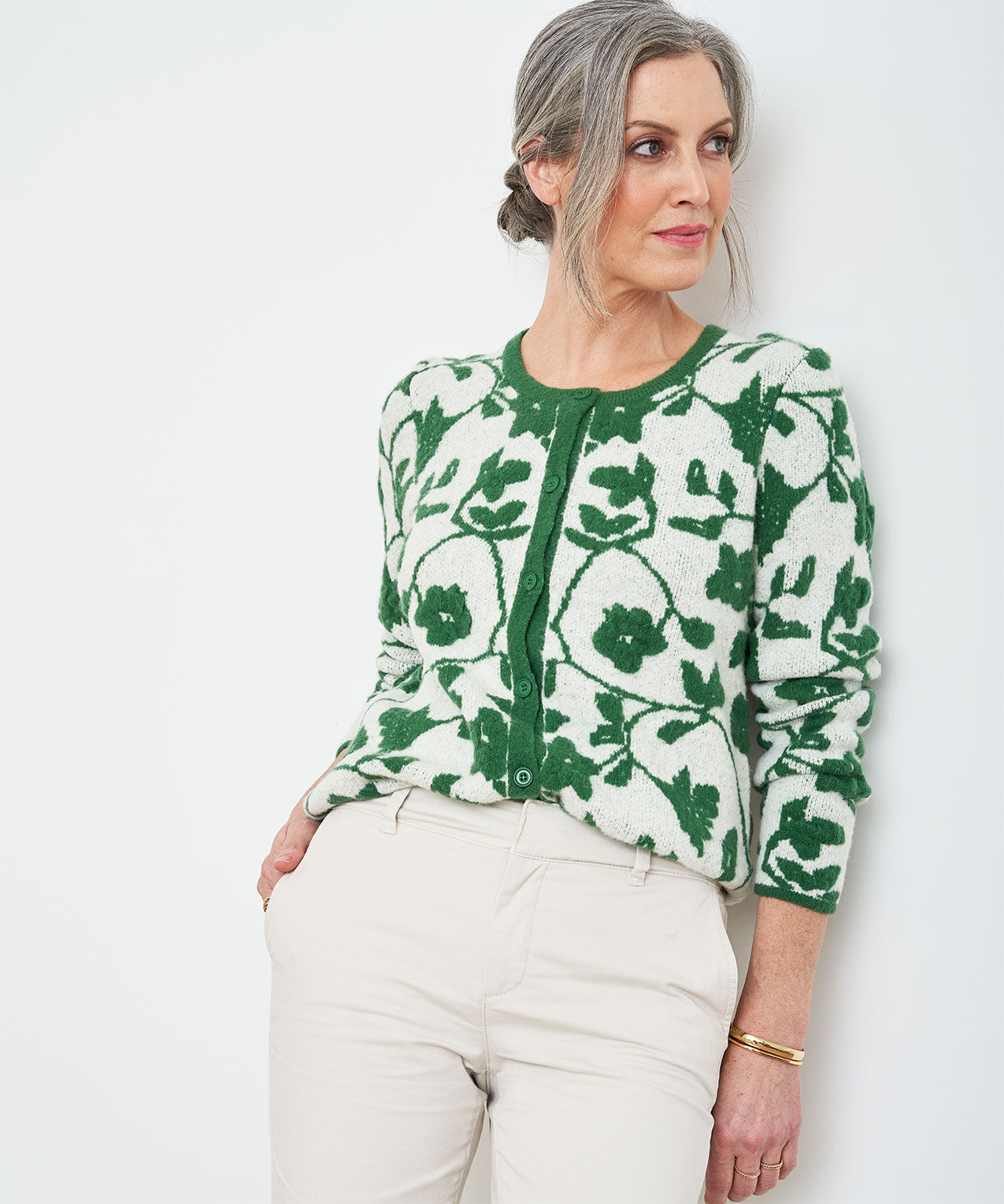Floral cardigan sweaters shop