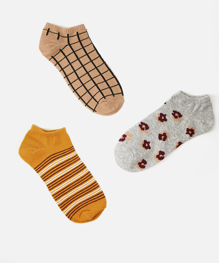 Patterned Ankle Sock 3-Pack Image 2