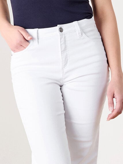 Lilly Slim White Ankle Jeans Image 4