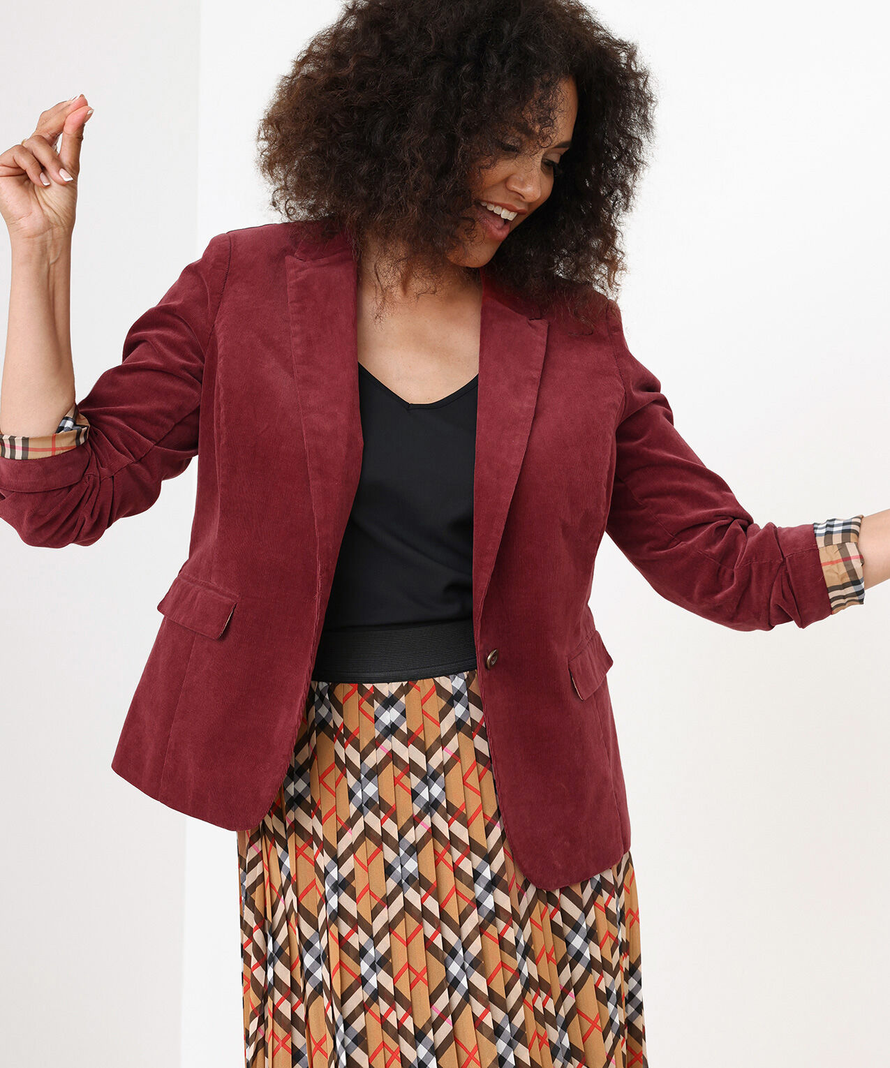 Petite corduroy blazer on sale