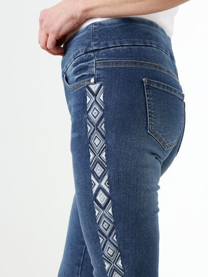 Side Trim Ankle Jeans by GG Jeans