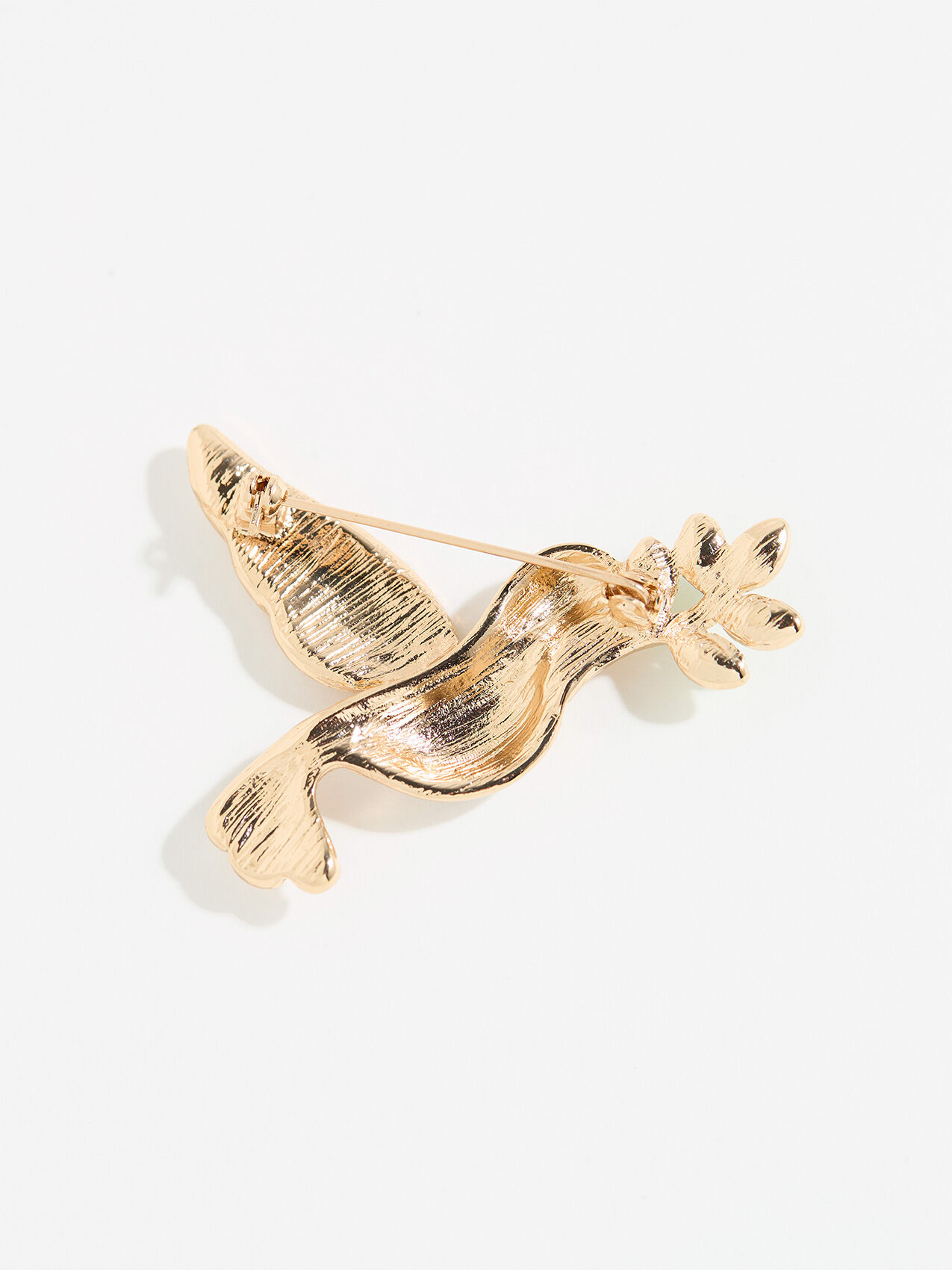 Gold pave dove pin Cleo Gold NS