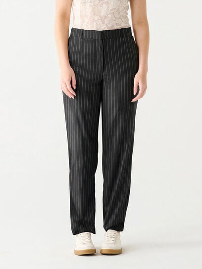 Mid Rise Straight Leg Pant by Black Tape