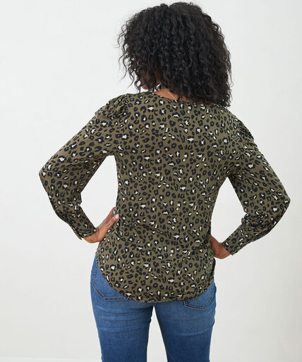 Patterned Long Sleeve Top Image 4