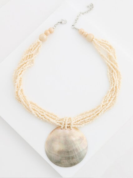 Natural Shell Sea Bead Short Necklace Image 4