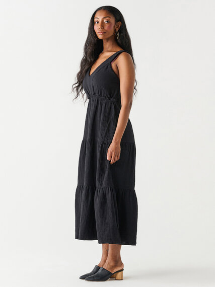 Cotton Sleeveless Tiered Maxi Dress by Dex Image 2