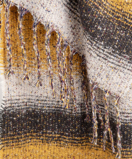 Striped Boucle Scarf Image 2