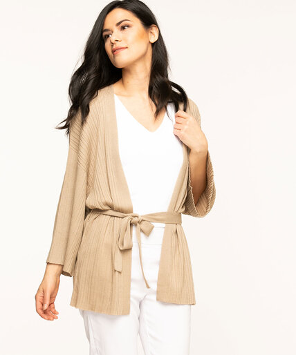 Open Front Belted Cardigan Image 1