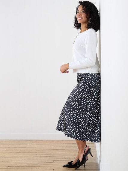 Petite Satin Midi Skirt Image 5