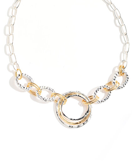 Mixed Metal Chain Necklace Image 1