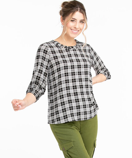 Ruched Scoop Neck Blouse Image 1