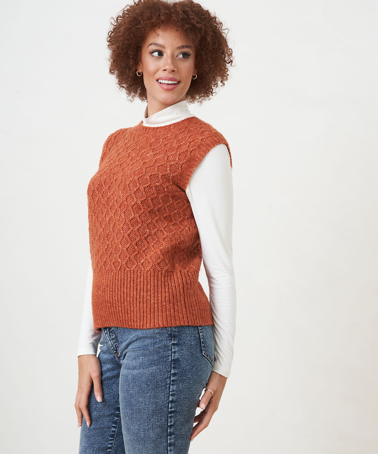 Crew Neck Sweater Vest