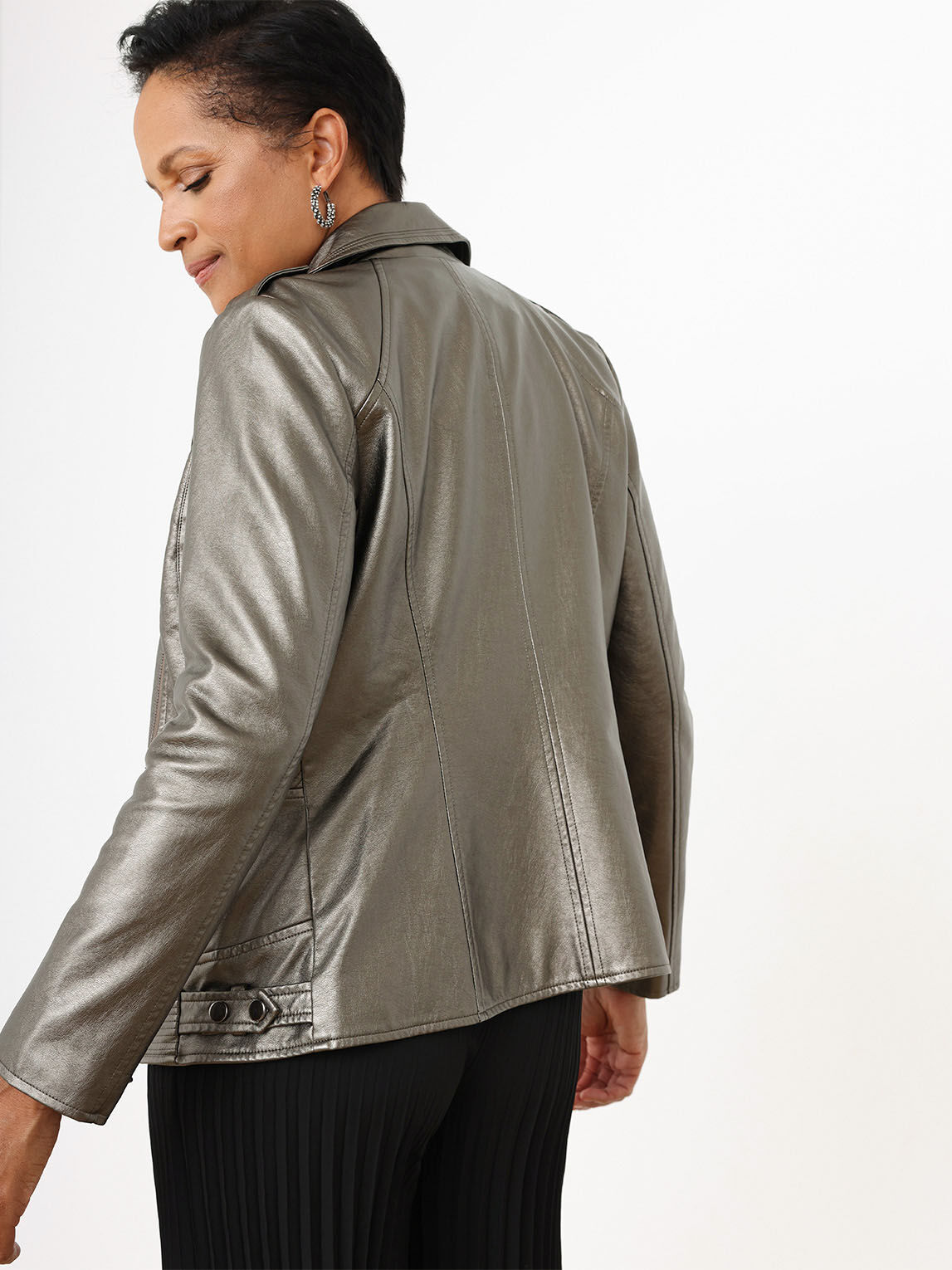 Vegan Leather Moto Jacket Cleo 4000008954