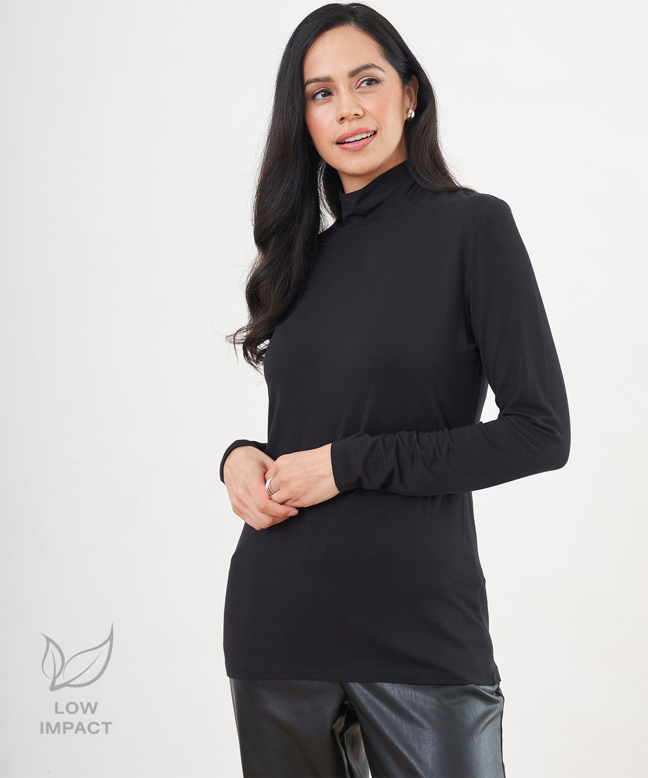 Low online turtleneck top