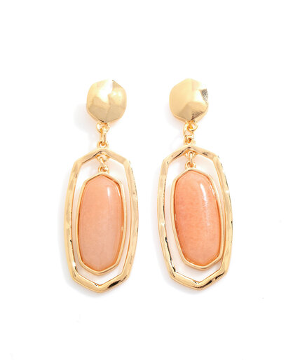 Rose/Gold Oval Earring Image 1