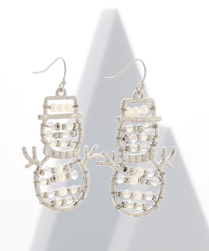 Pearl Snowman Earrings Image 2
