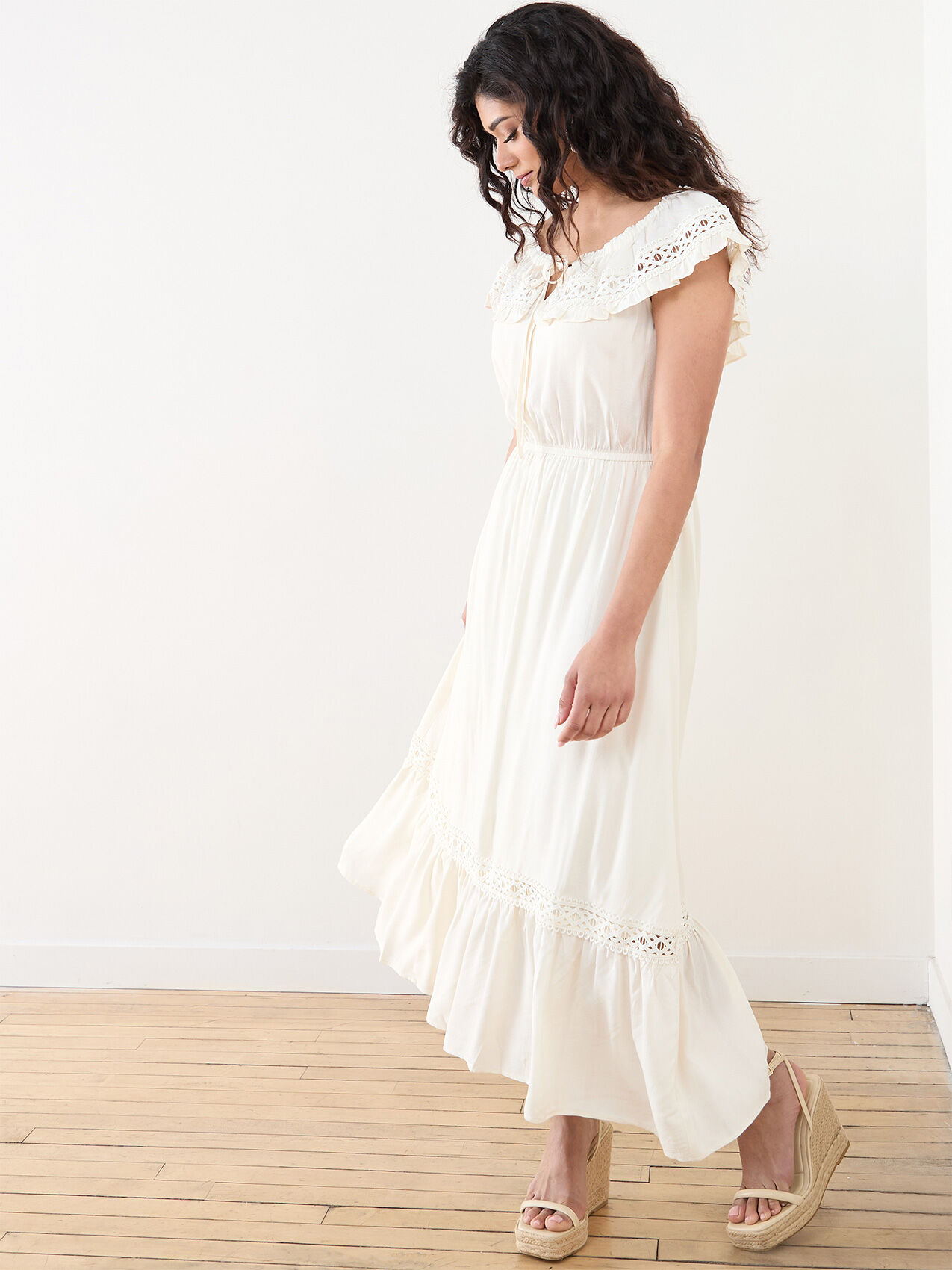 Petite Textured Maxi Dress Cleo 4000010147