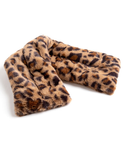 Leopard Print Heated Neck Pillow Image 1