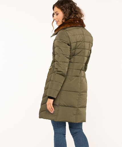 Long Feather Down Puffer Coat Image 4