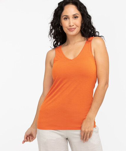 Relaxed V-Neck Tank Top Image 3