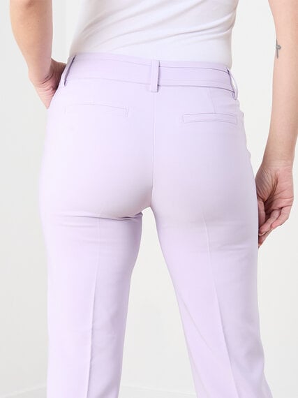 Leah Straight Ankle Pant in Lilac Image 4