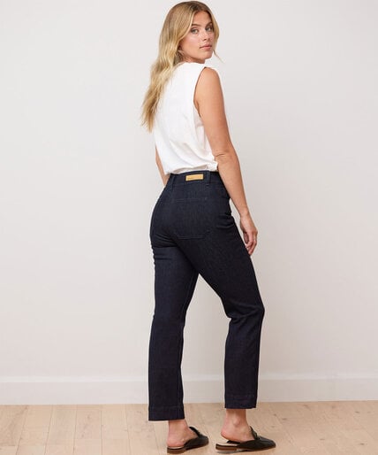 Emily Slim Crop Classic Rise Yoga Jeans Image 5