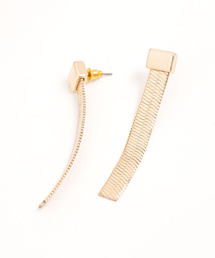 Gold Snake Chain Earring Image 2