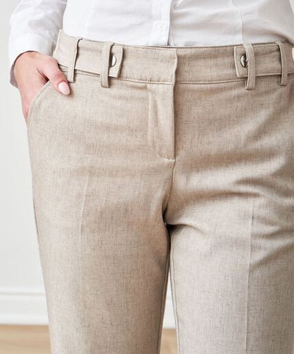 Straight-Leg Pant with Slimming Panel Image 3