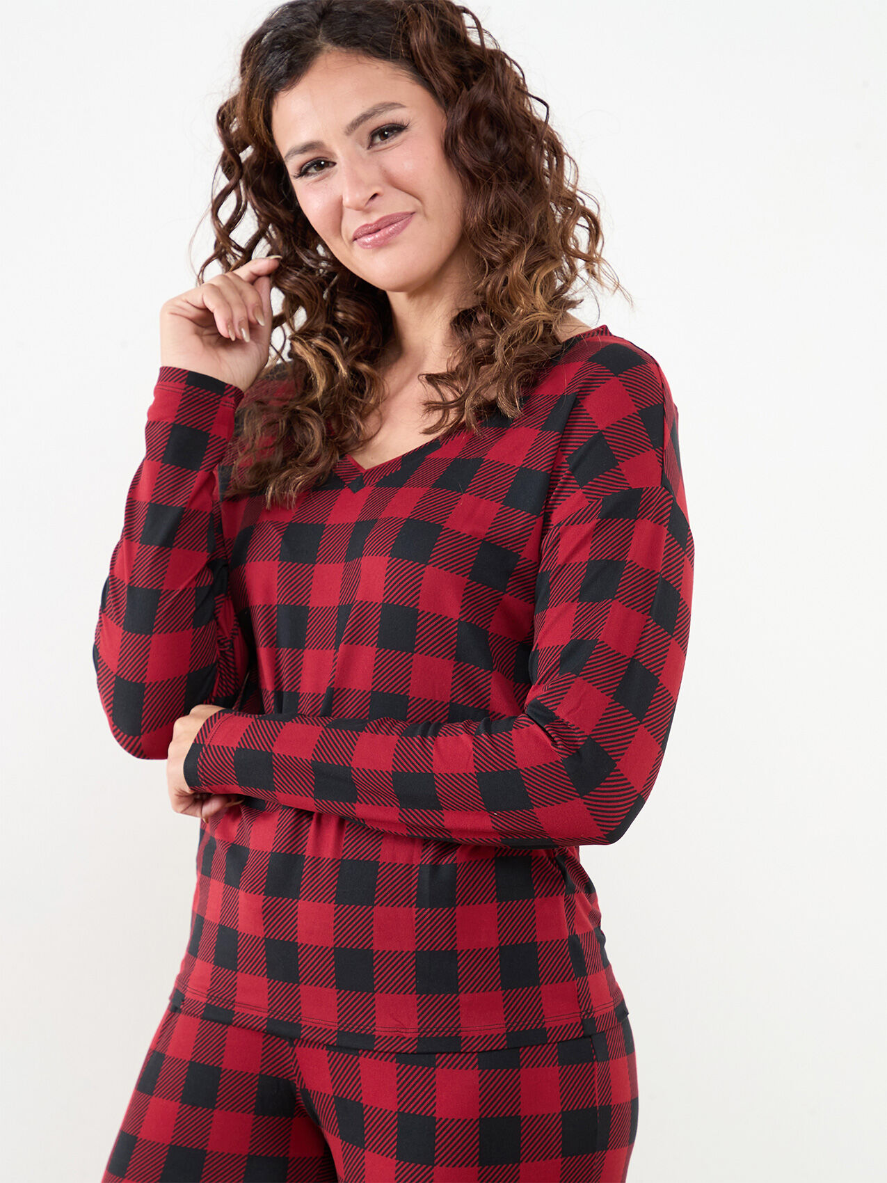 Cleo Soft V Neck Jogger Pajama Set
