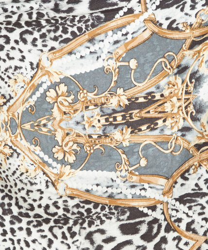 Snow Leopard Print Scarf | Cleo | 4000008827