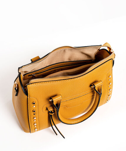 Yellow Gold Studded Handbag Image 3