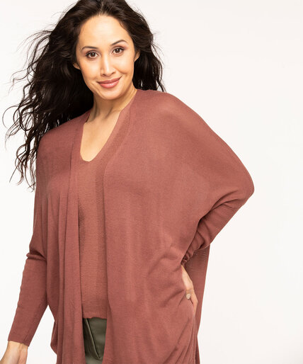 Long Open Front Cardigan Image 2