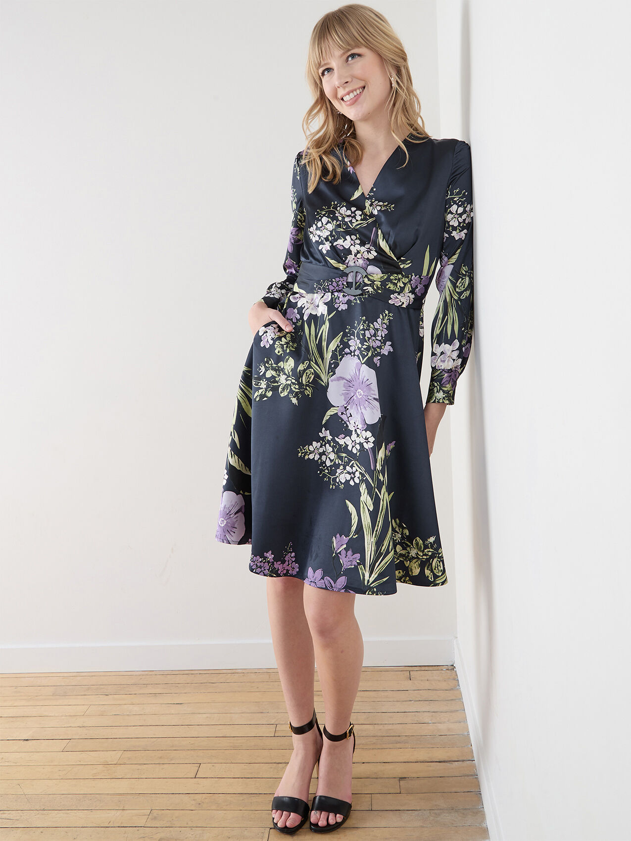 Max and cleo wrap dress clearance