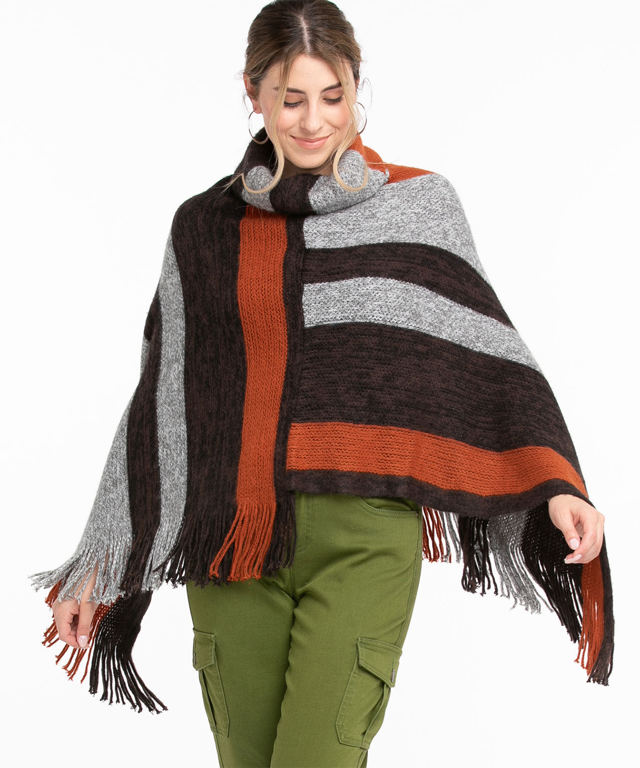 Roots poncho sweater top