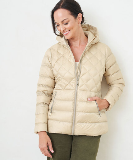 Pearlized Packable Down Coat Image 2