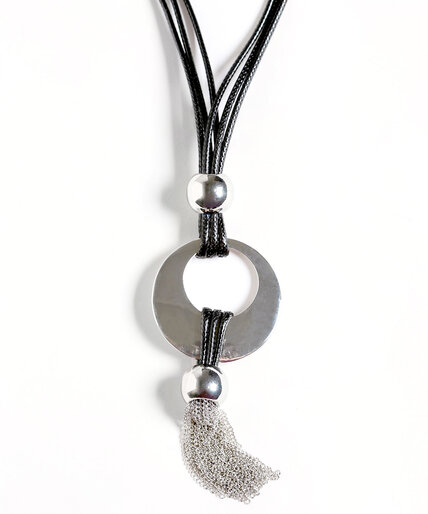 Tassel Pendant Cord Necklace Image 1