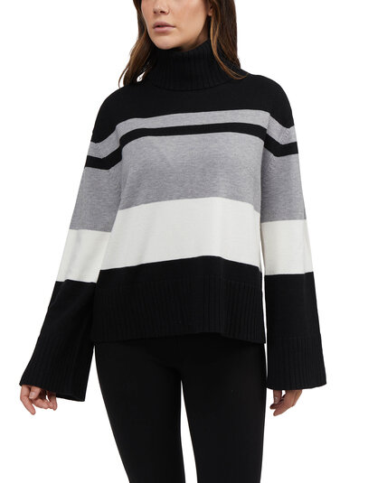 Wide-Sleeve Turtleneck Sweater by Laundry Image 1