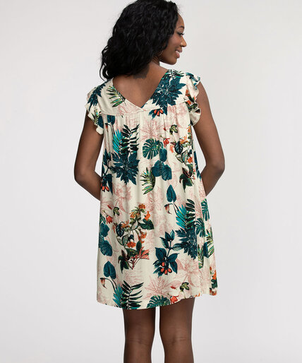 Short Sleeve A-Line Dress Image 4