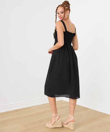 Smocked Midi Dress Image 2