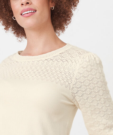 Low Impact Pointelle Sweater Image 6